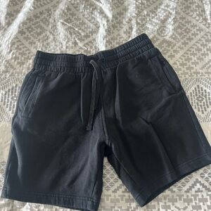H&M Black Athletic Shorts with Elastic Waistband